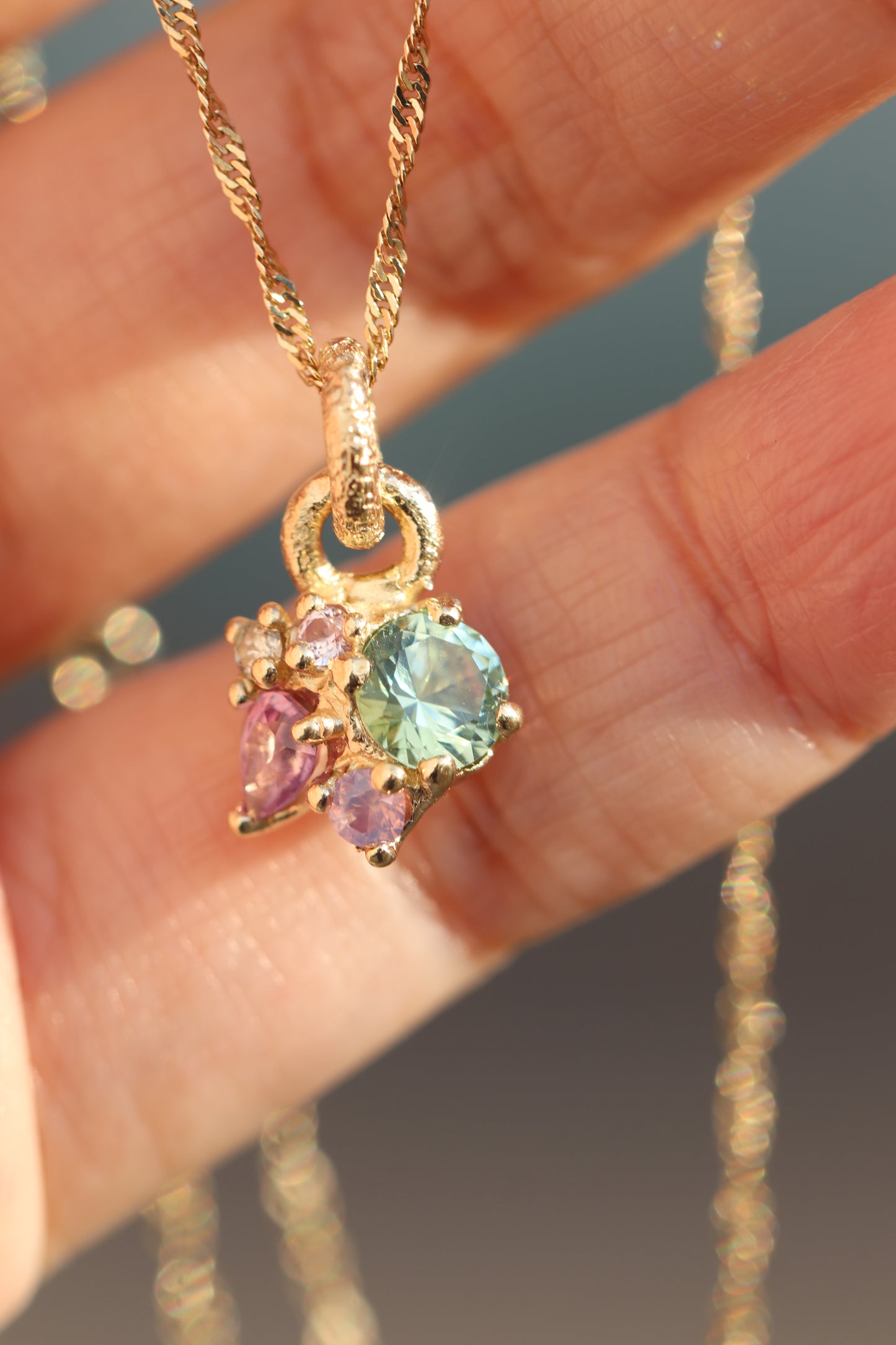 Tourmaline & Sapphire Necklace