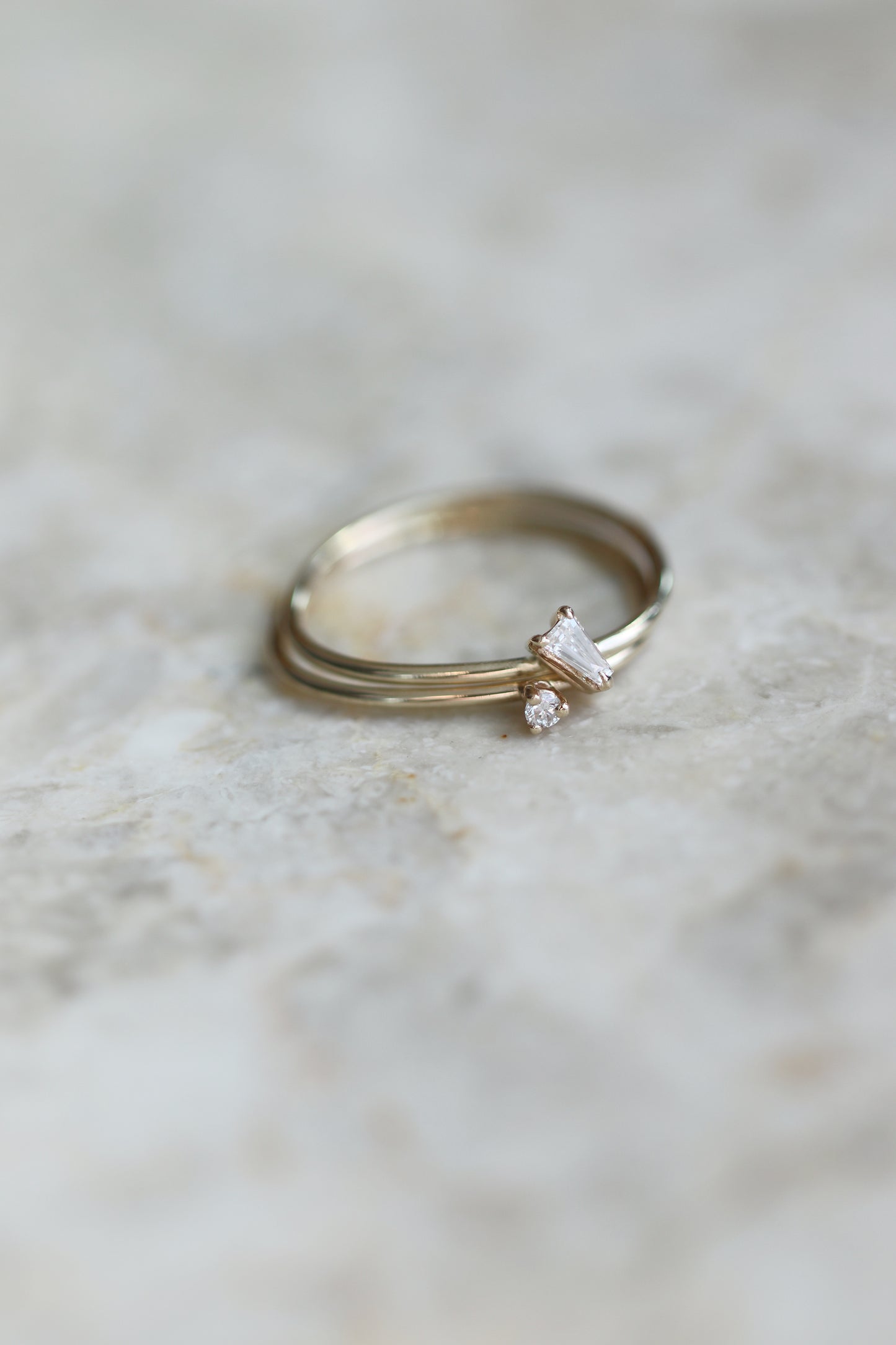 Tiny Diamond Baguette Set