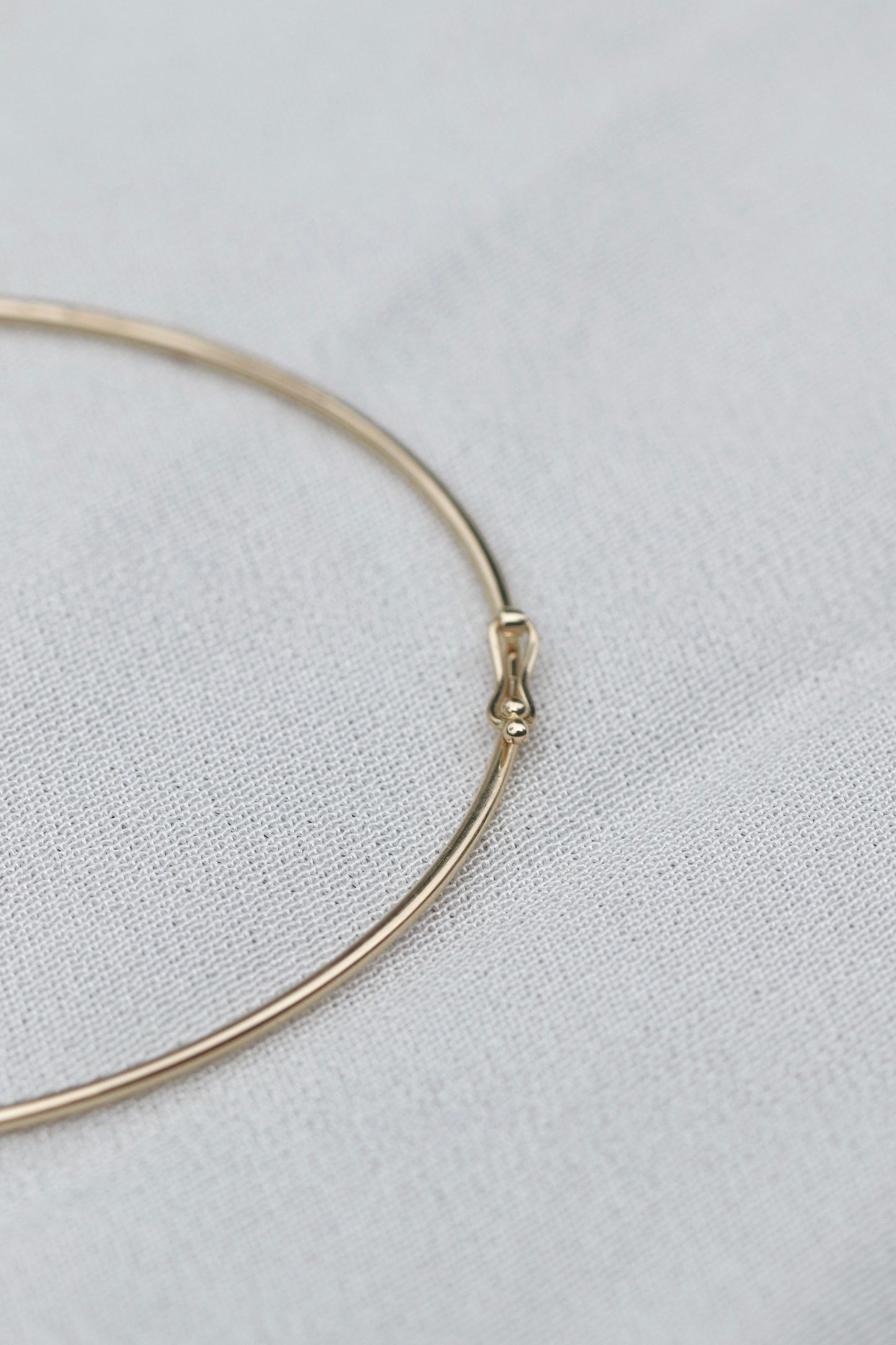 14k Solid Gold Super Thin Bangle