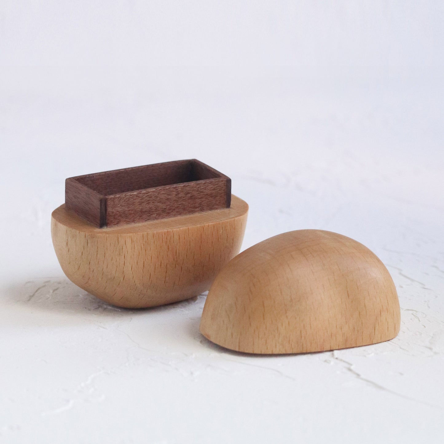 Handcrafted Solid Wooden Ring Box WB-03 ( Oak Wood ) Cabinet of curiosity