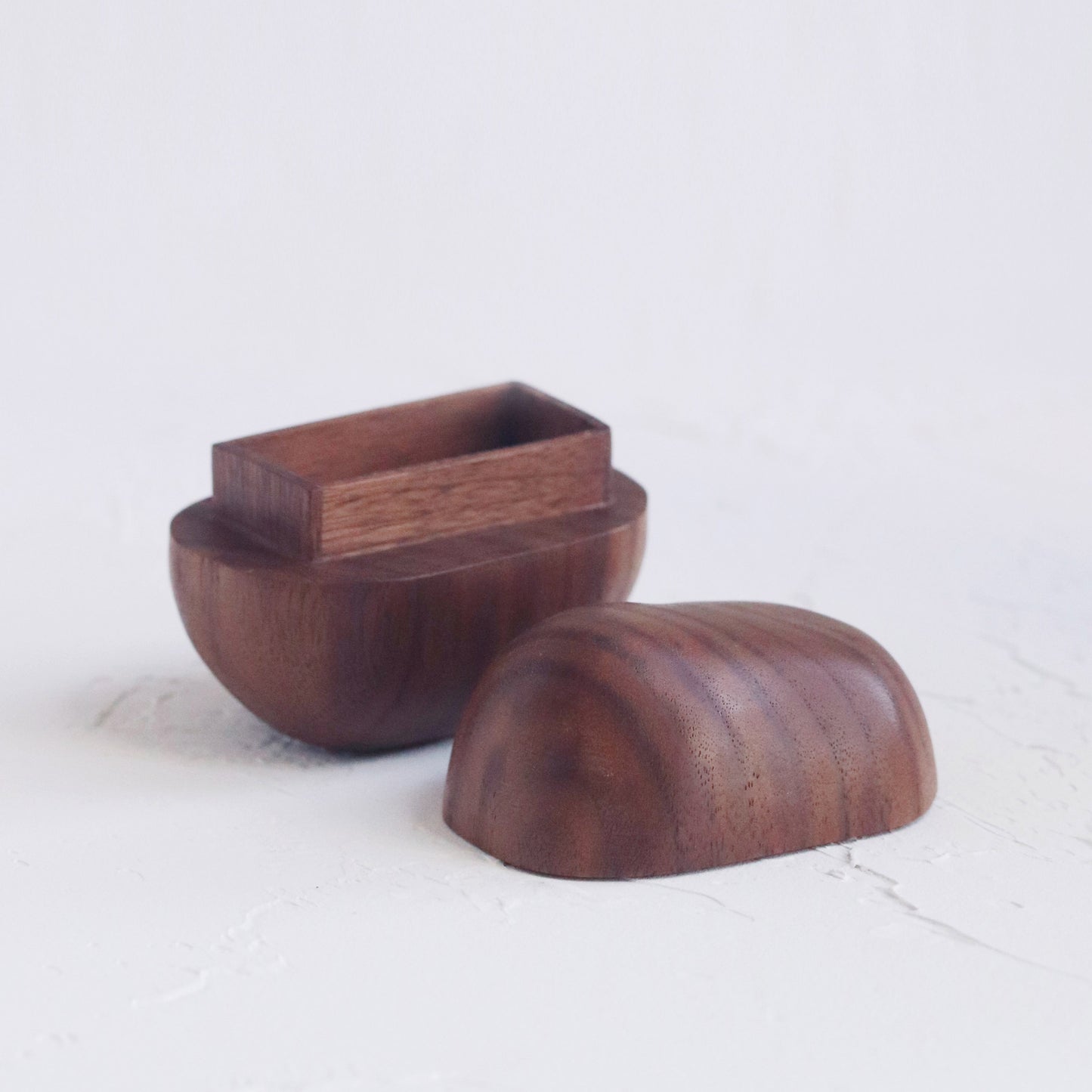 Handcrafted Solid Wooden Ring Box WB-04 ( Walnut Wood ) Cabinet of curiosity
