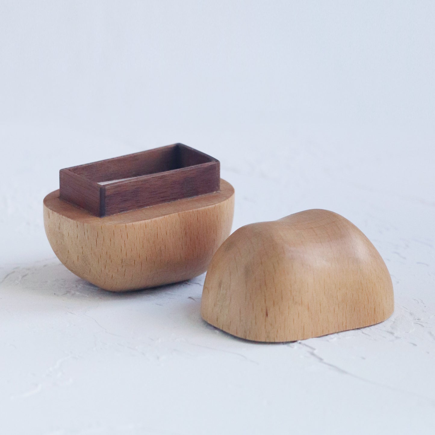 Handcrafted Solid Wooden Ring Box WB-07 ( Oak Wood ) Cabinet of curiosity