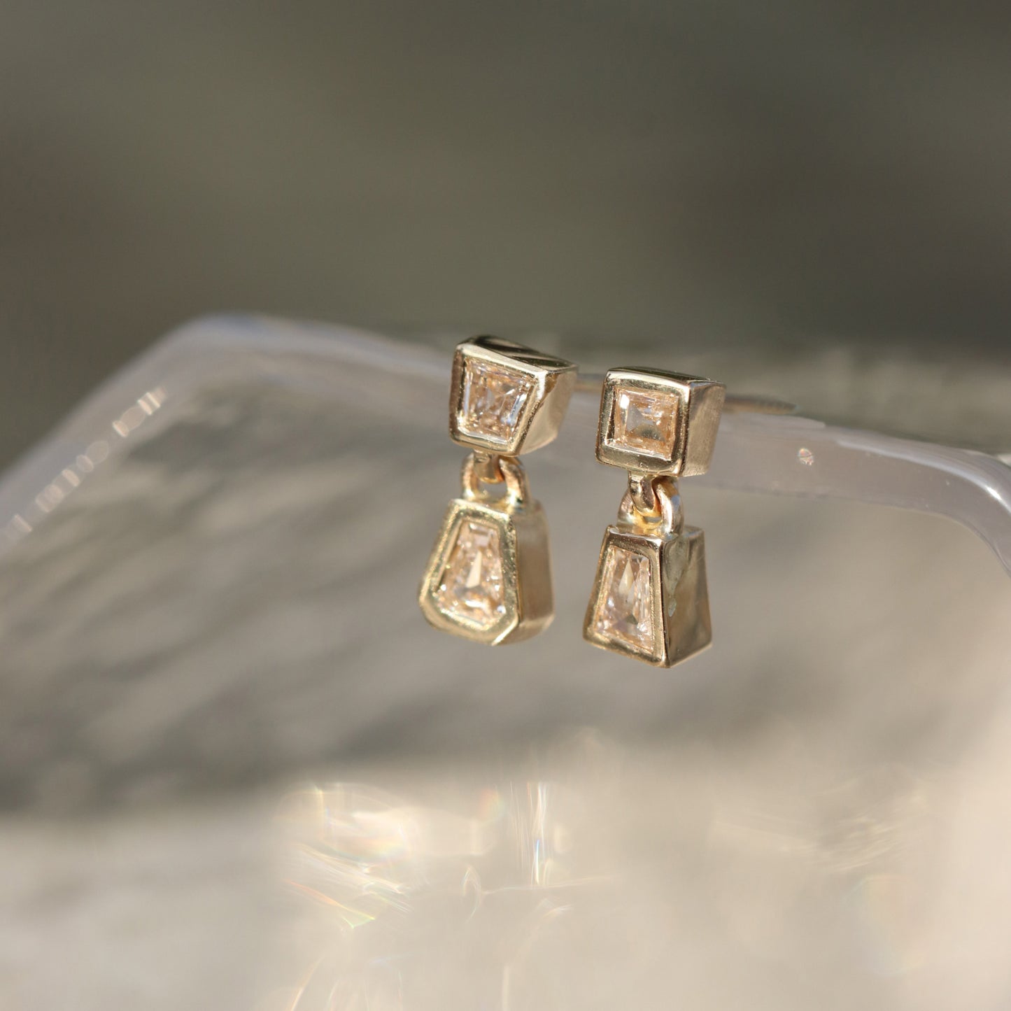 Dangling Duo Earrings (Diamonds)