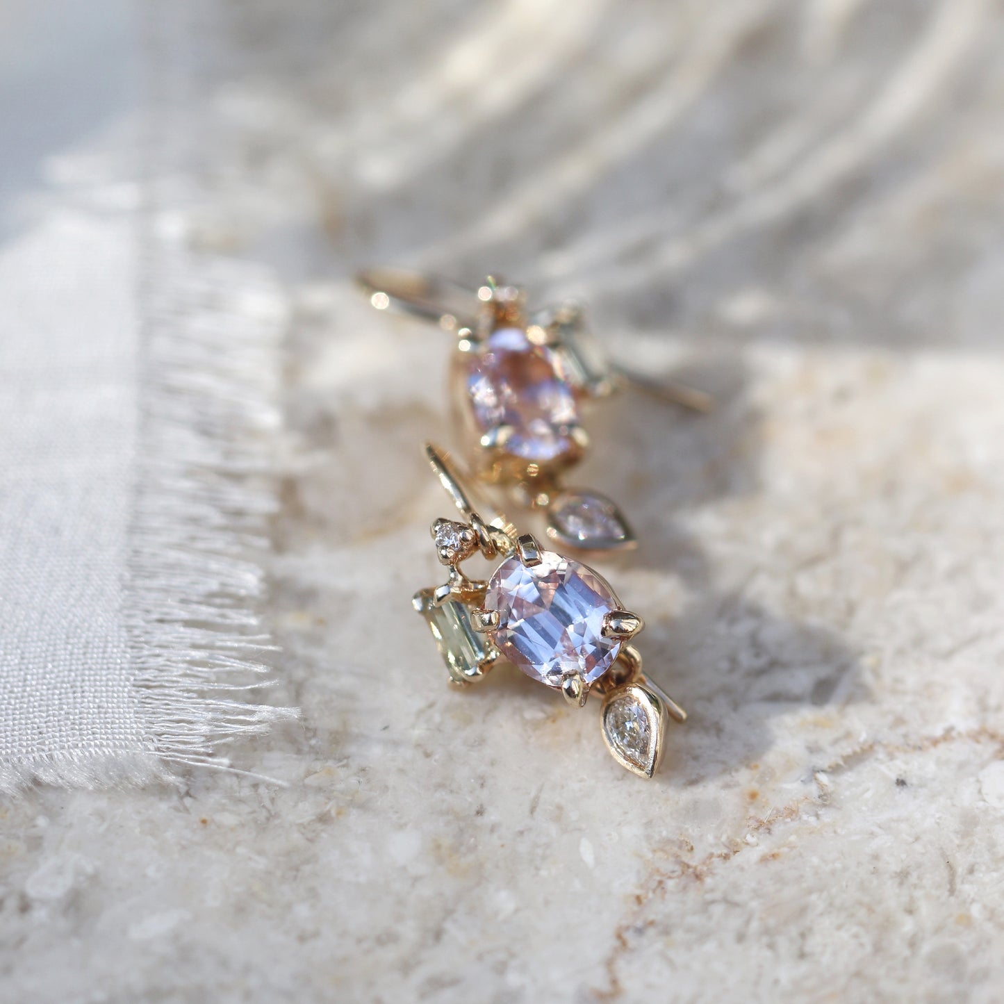 Dangling Orchard Earrings (Spinel)