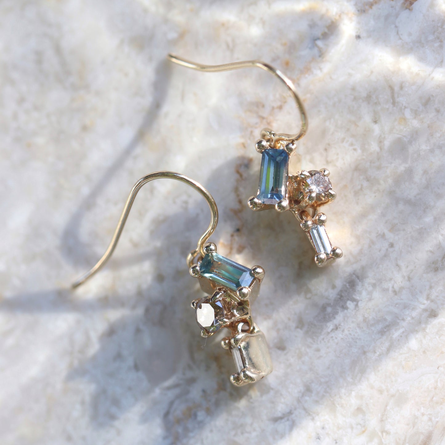 Dangling Orchard Earrings (Sapphire)