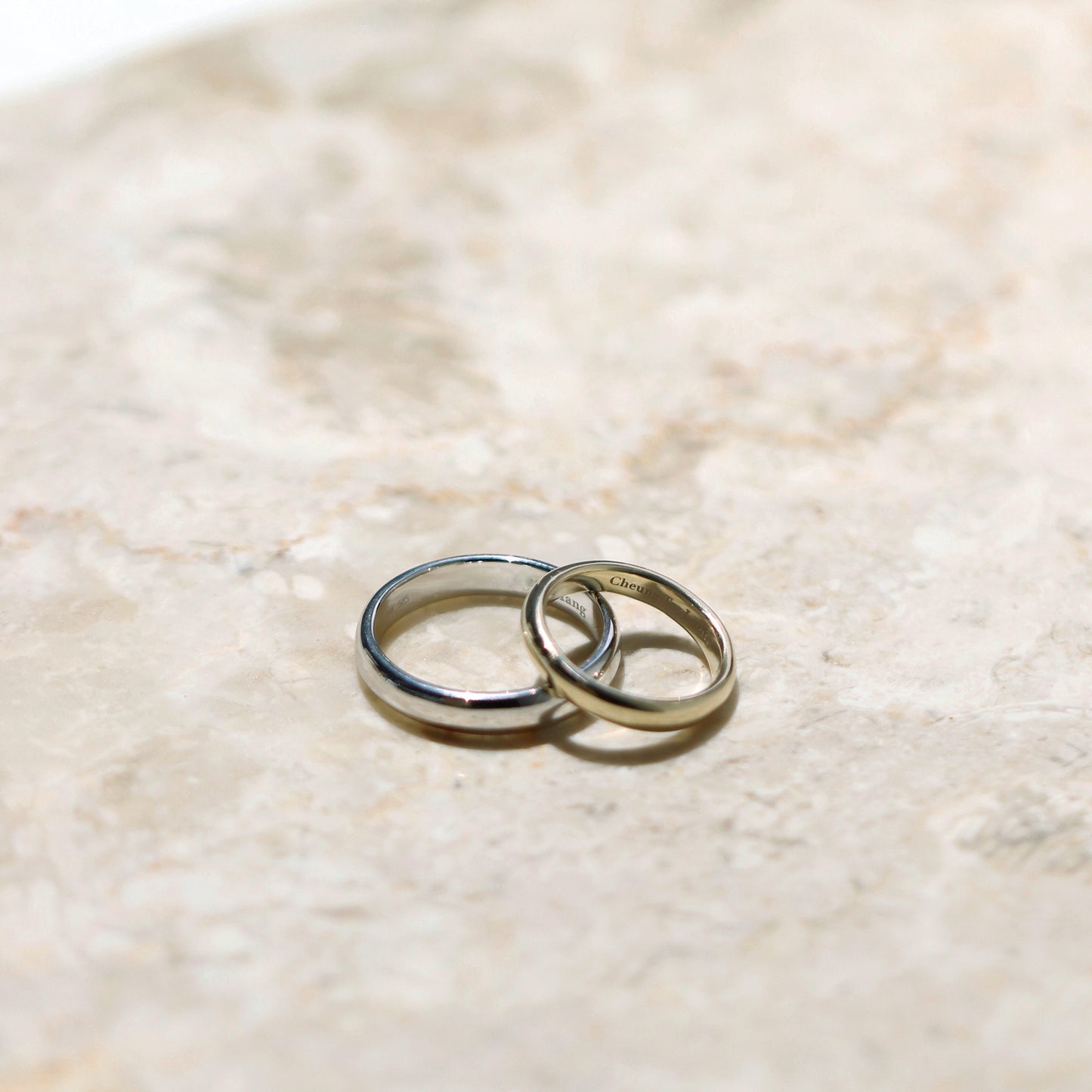 Wedding Bands - plain with mirror finish