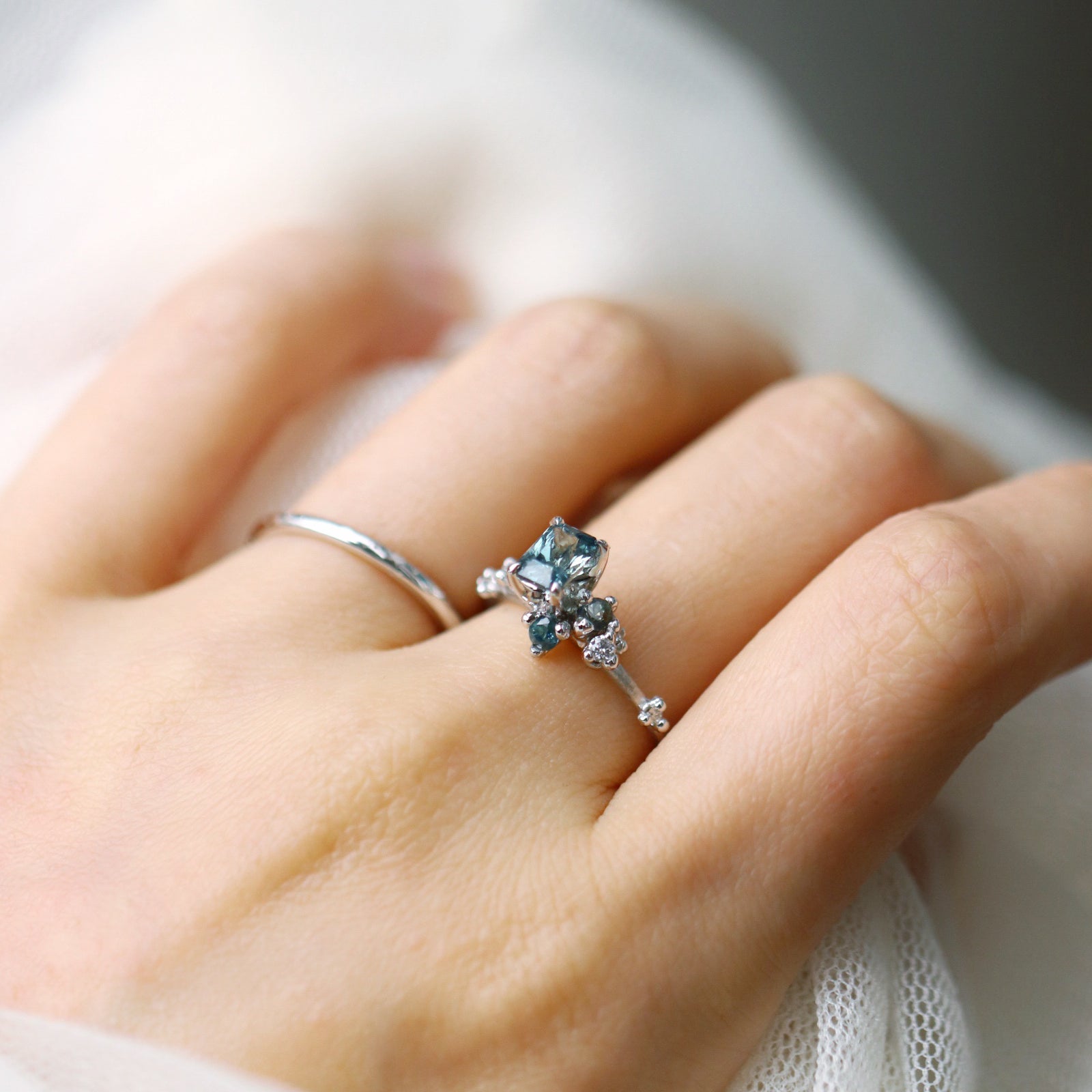 Ring Natural Unheated Sapphire Ring Cabinetofcuriosityjewellery