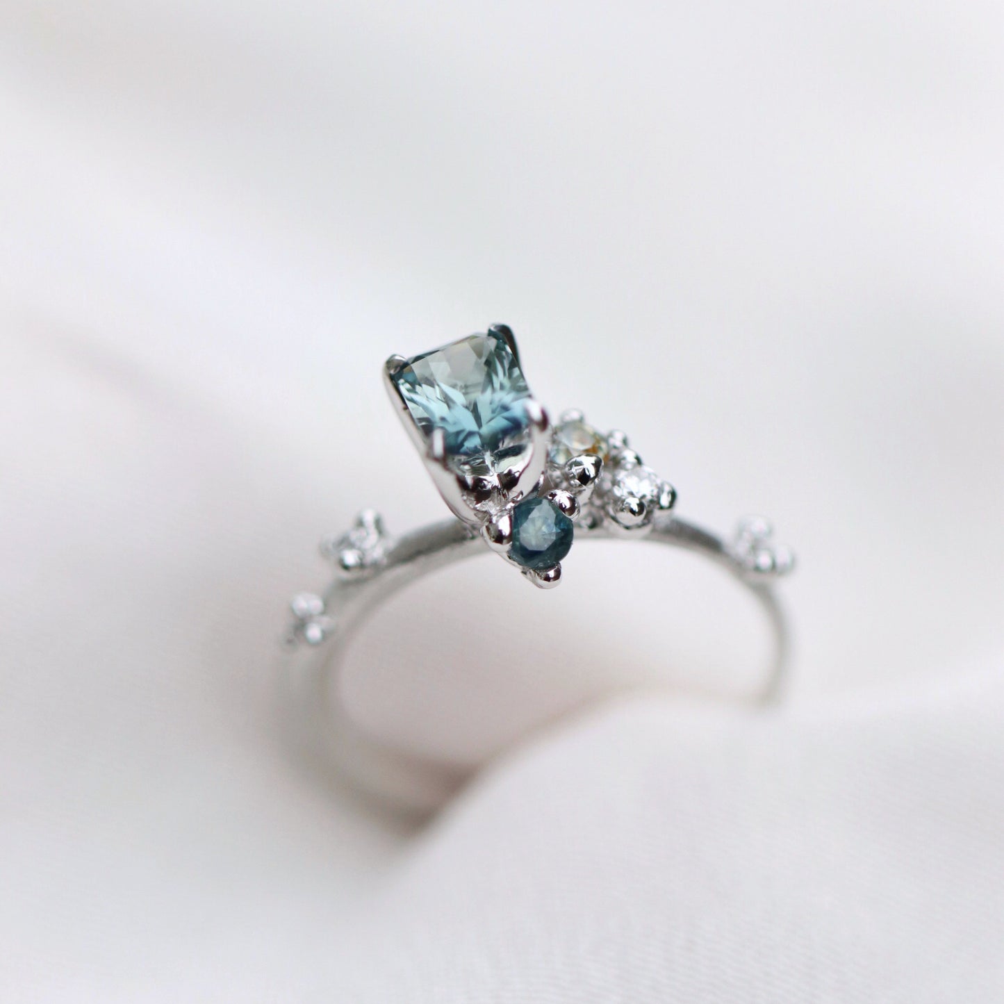Ring Natural Unheated Sapphire Ring Cabinetofcuriosityjewellery