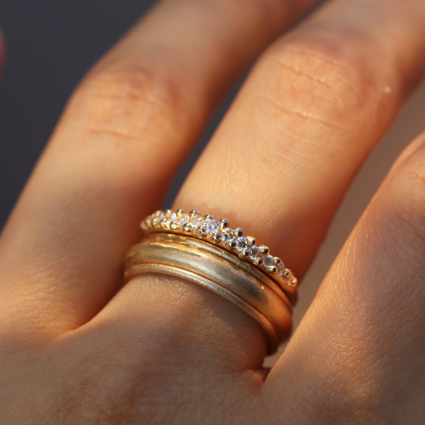 Ring Vintage Textured Ring Cabinetofcuriosityjewellery