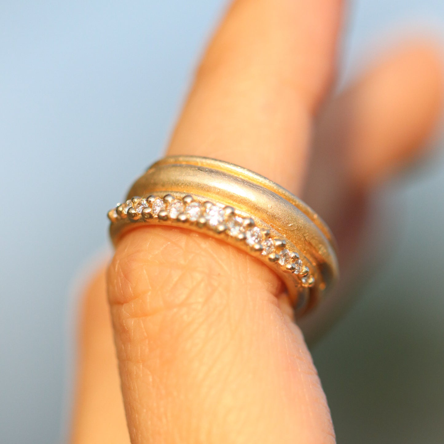 Ring Vintage Textured Ring Cabinetofcuriosityjewellery