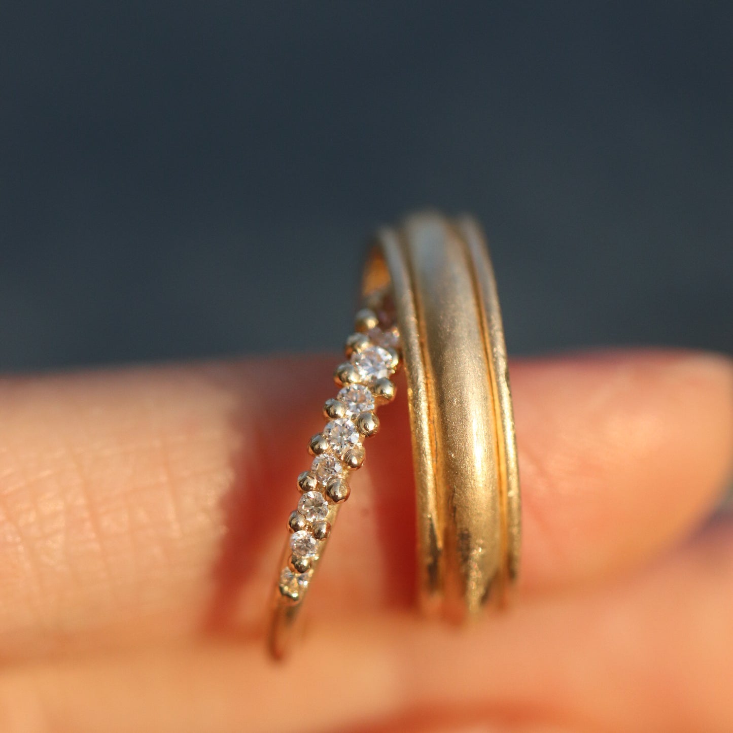 Ring Vintage Textured Ring Cabinetofcuriosityjewellery