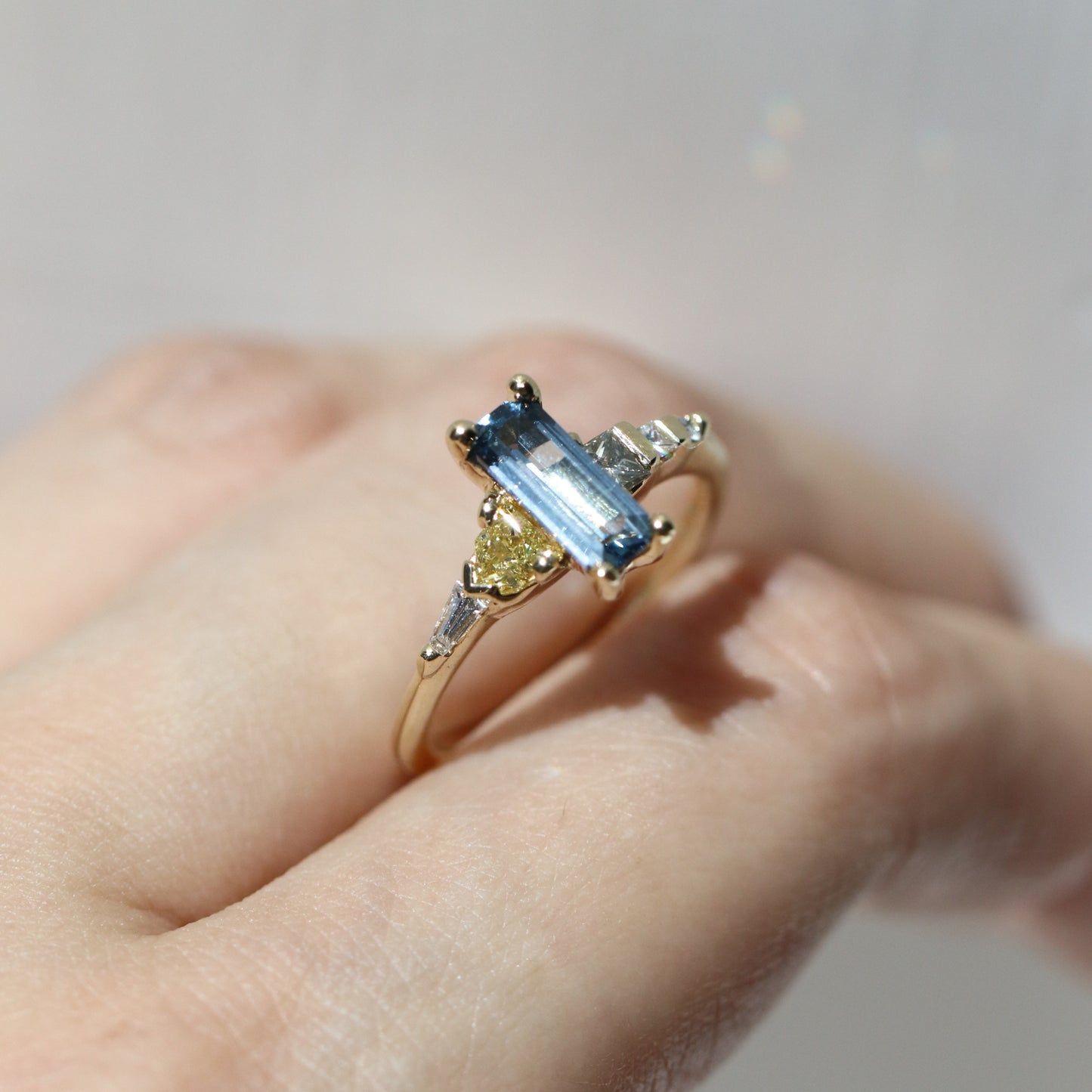 Ring Umba Sapphire Fancy diamond ring Cabinetofcuriosityjewellery
