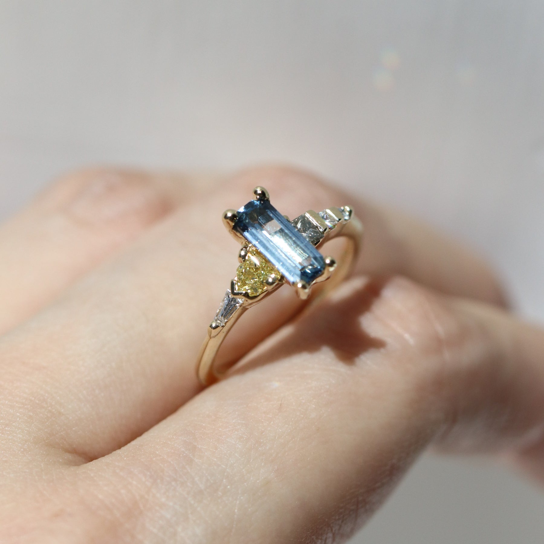 Ring Umba Sapphire Fancy diamond ring Cabinetofcuriosityjewellery