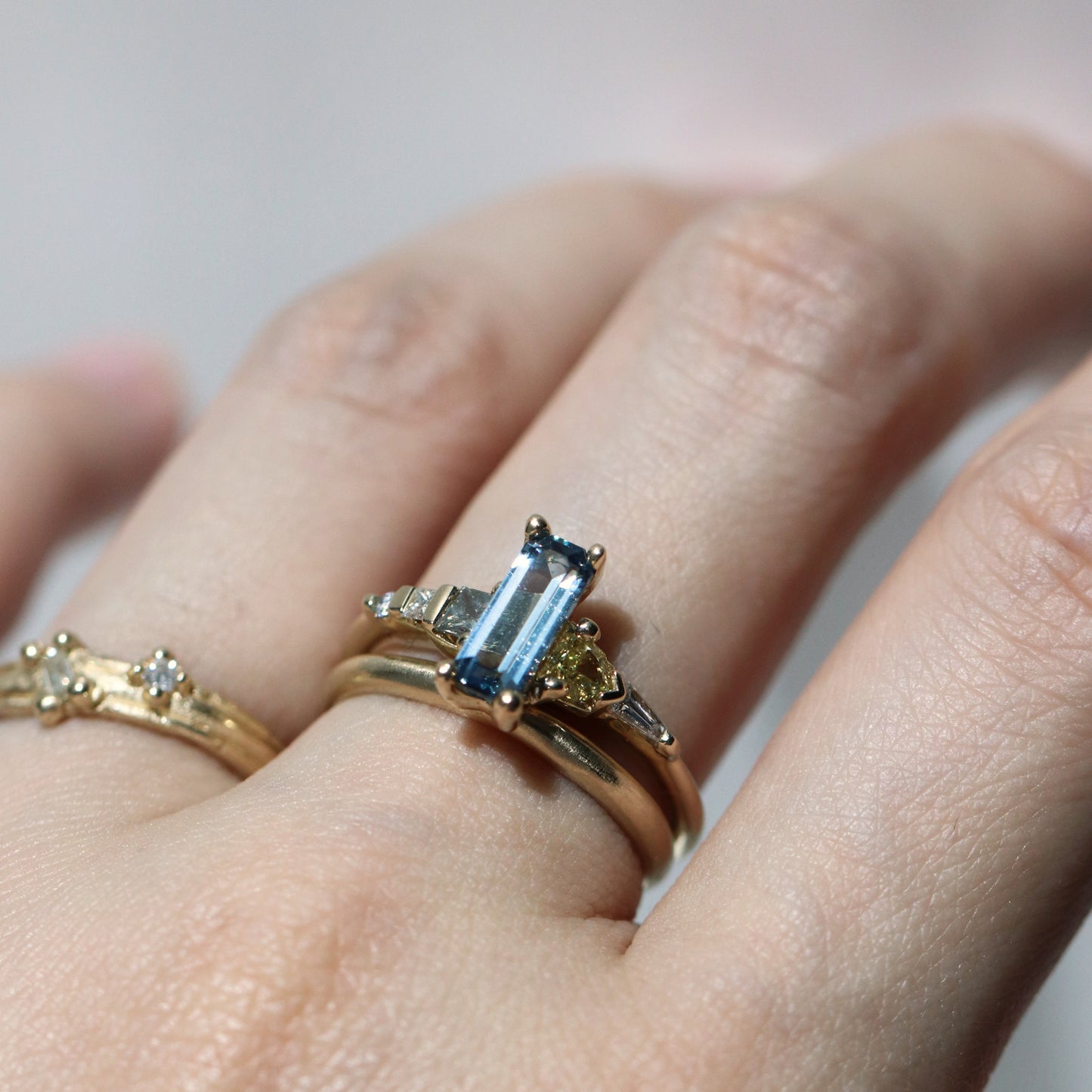 Ring Umba Sapphire Fancy diamond ring Cabinetofcuriosityjewellery