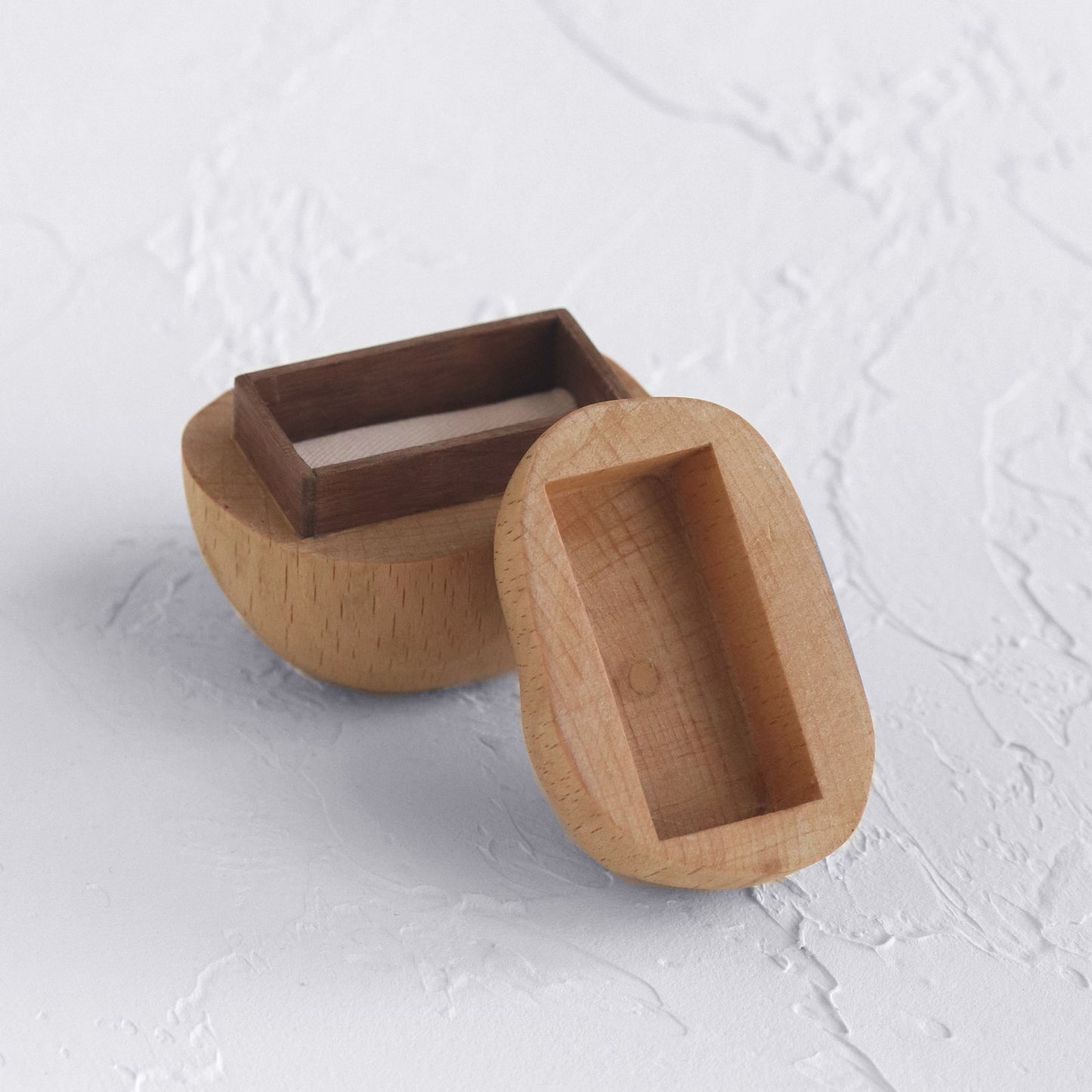 Handcrafted Solid Wooden Ring Box WB-01 ( Oak Wood ) Cabinet of curiosity