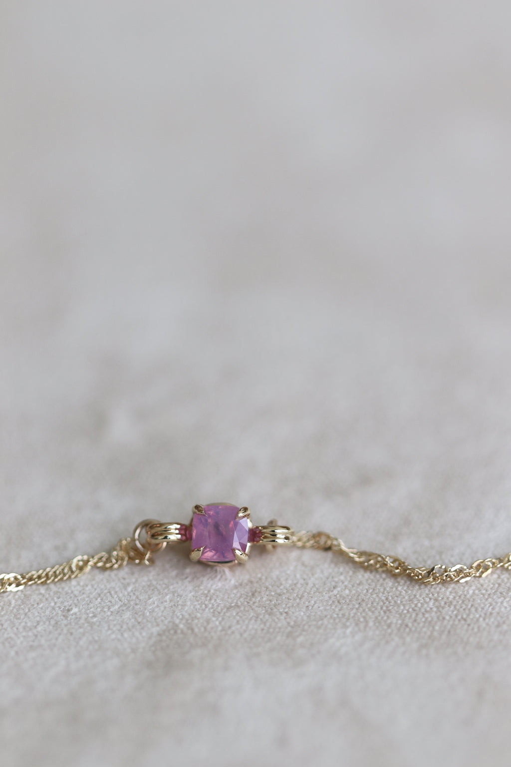 14k Yellow Gold Dreamy Sapphire III Bracelet 21.