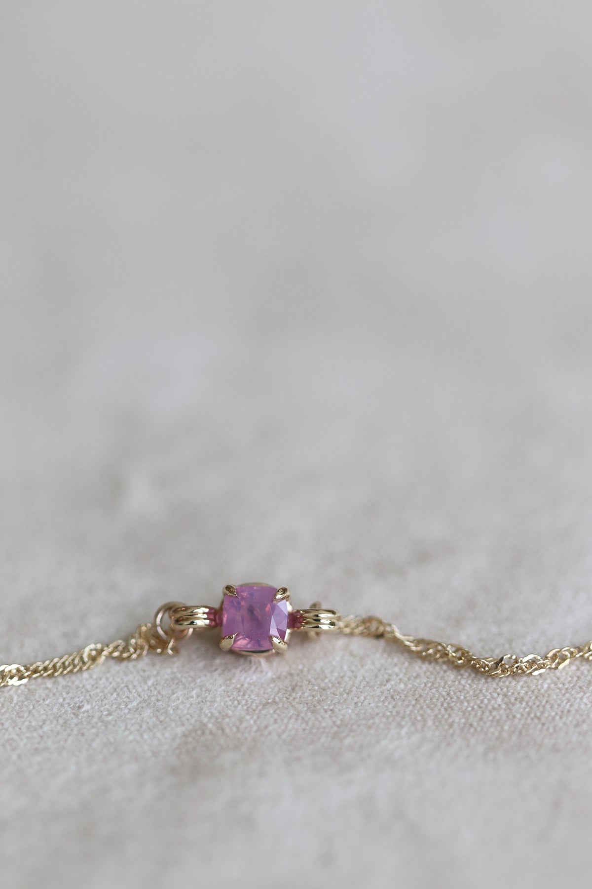 14k Yellow Gold Dreamy Sapphire III Bracelet 21.