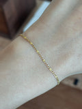 14k Yellow Gold Shimmer Link Chain