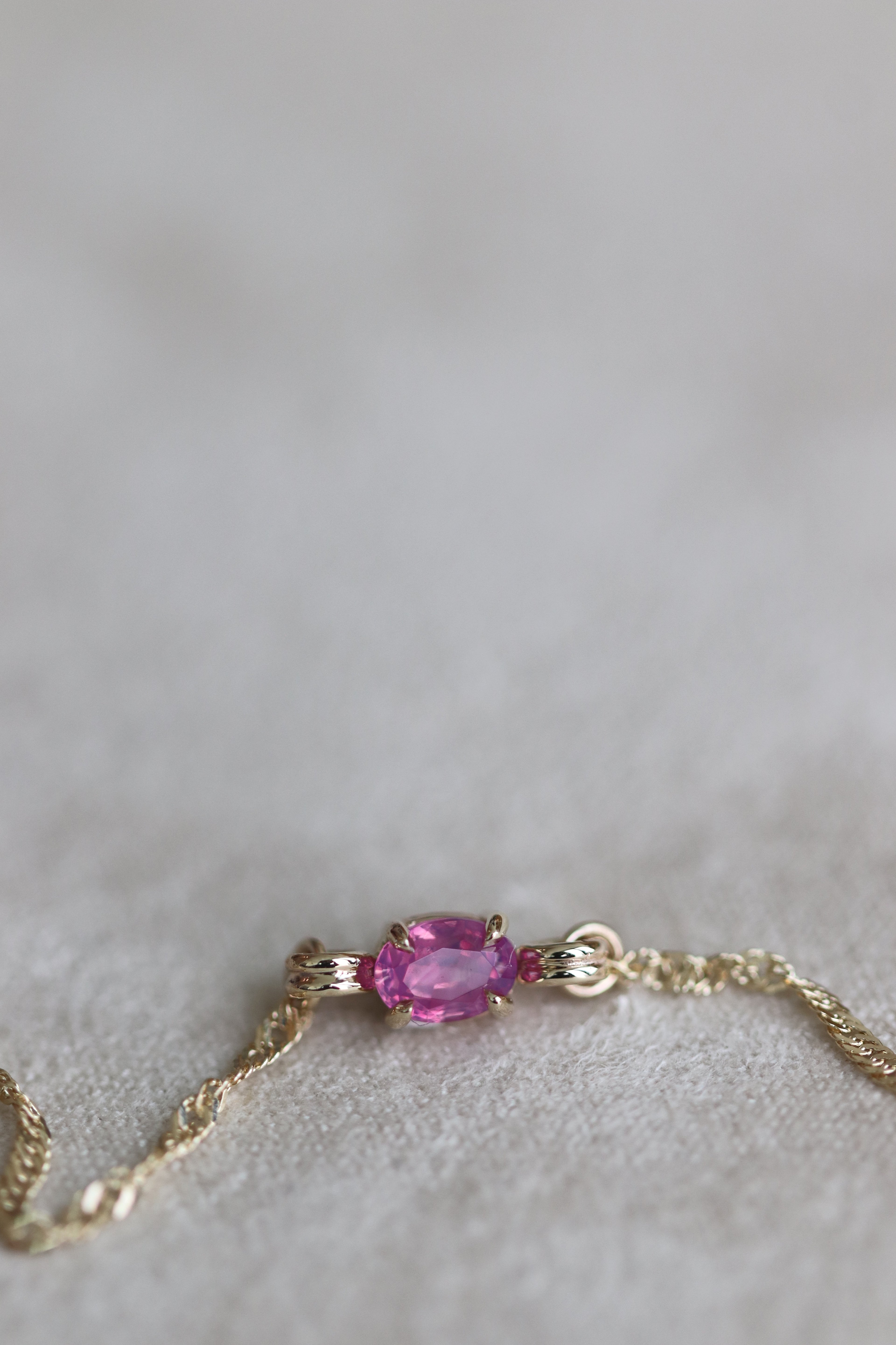 14k Yellow Gold Dreamy Sapphire III Bracelet 17.