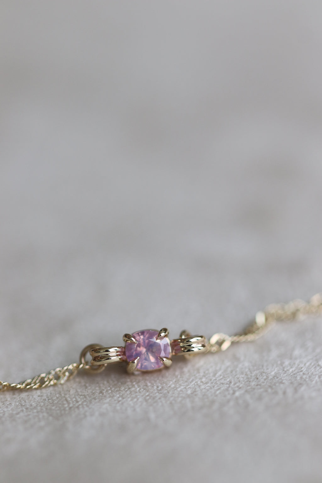 14k Yellow Gold Dreamy Sapphire III Bracelet 04.