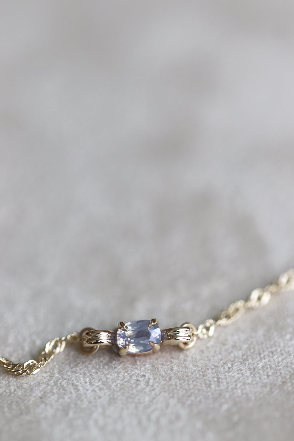 14k Yellow Gold Dreamy Sapphire III Bracelet 02.
