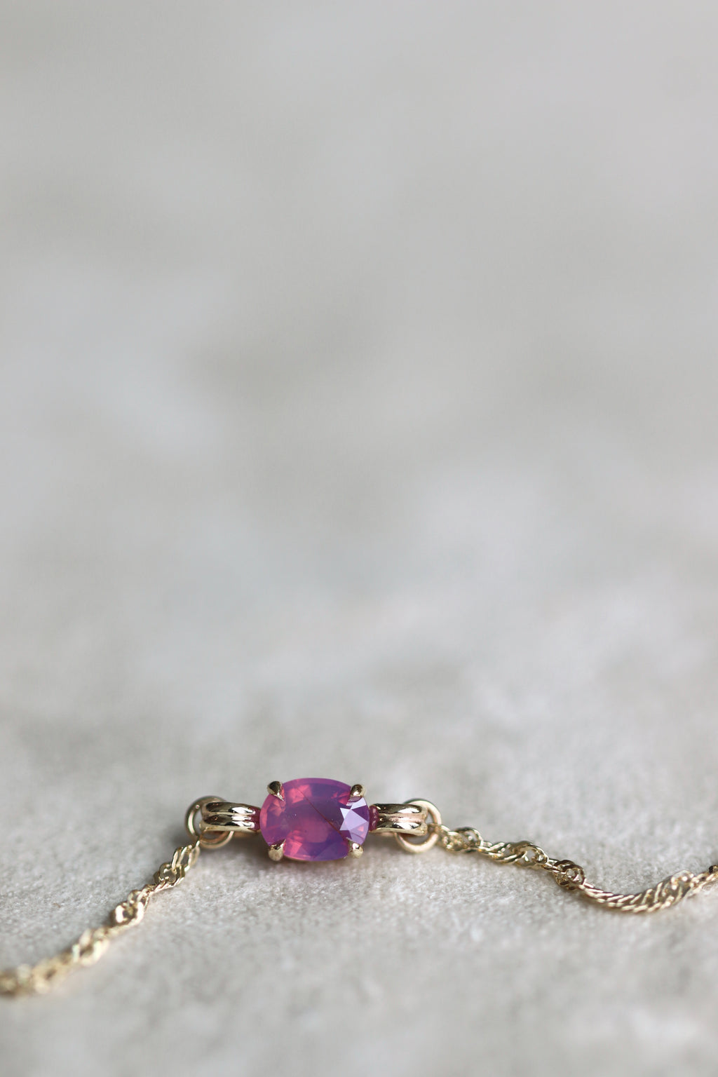 14k Yellow Gold Dreamy Sapphire III Bracelet 24.