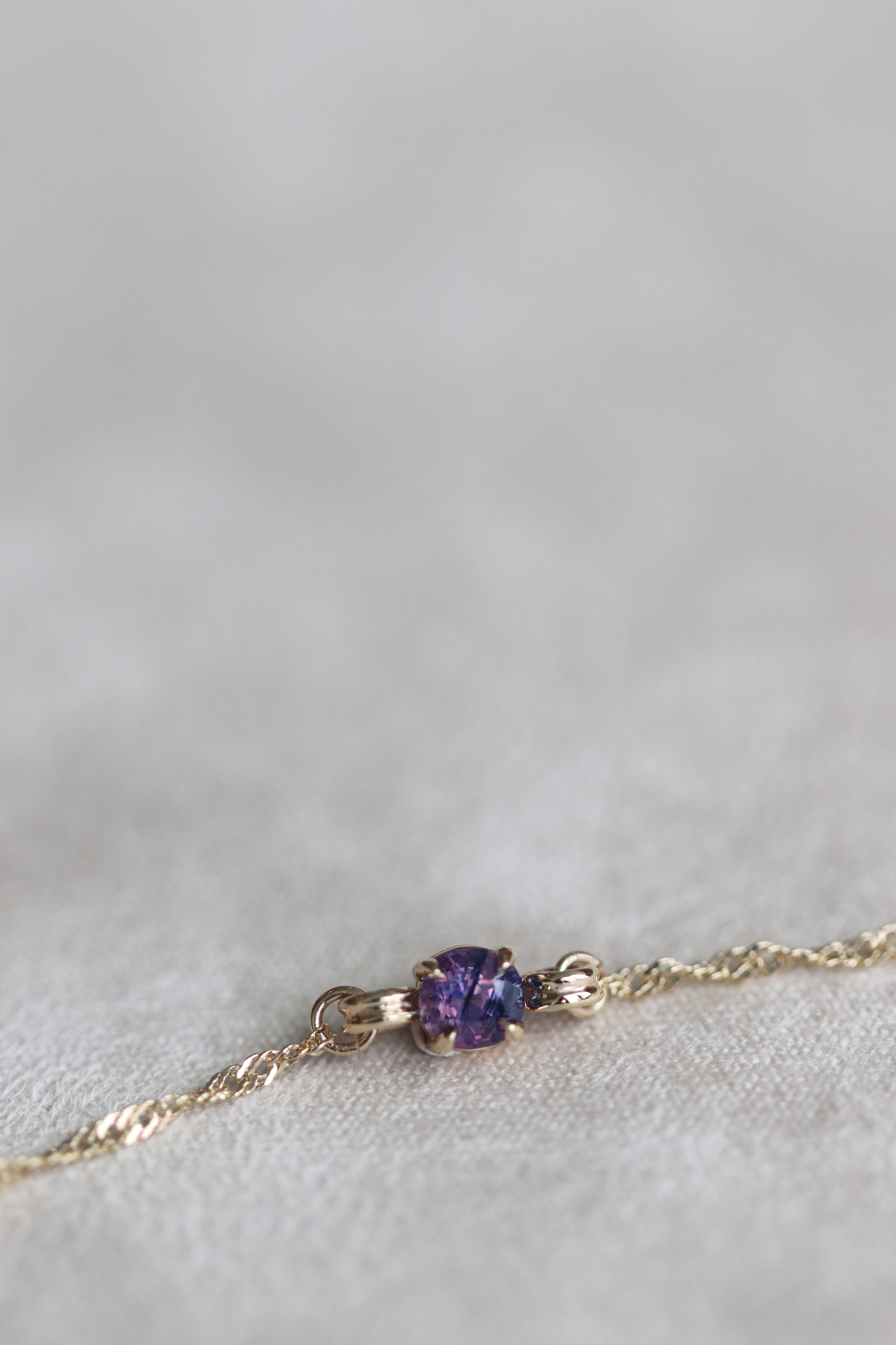 14k Yellow Gold Dreamy Sapphire III Bracelet 12.