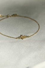 Scattered Diamonds Charm Bracelet (Yellow Gold)
