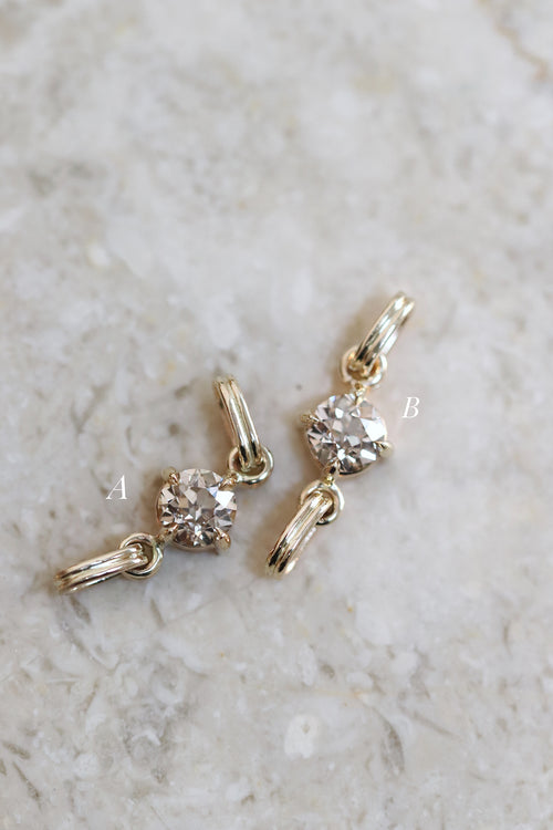 14k Yellow Gold Diamond charms