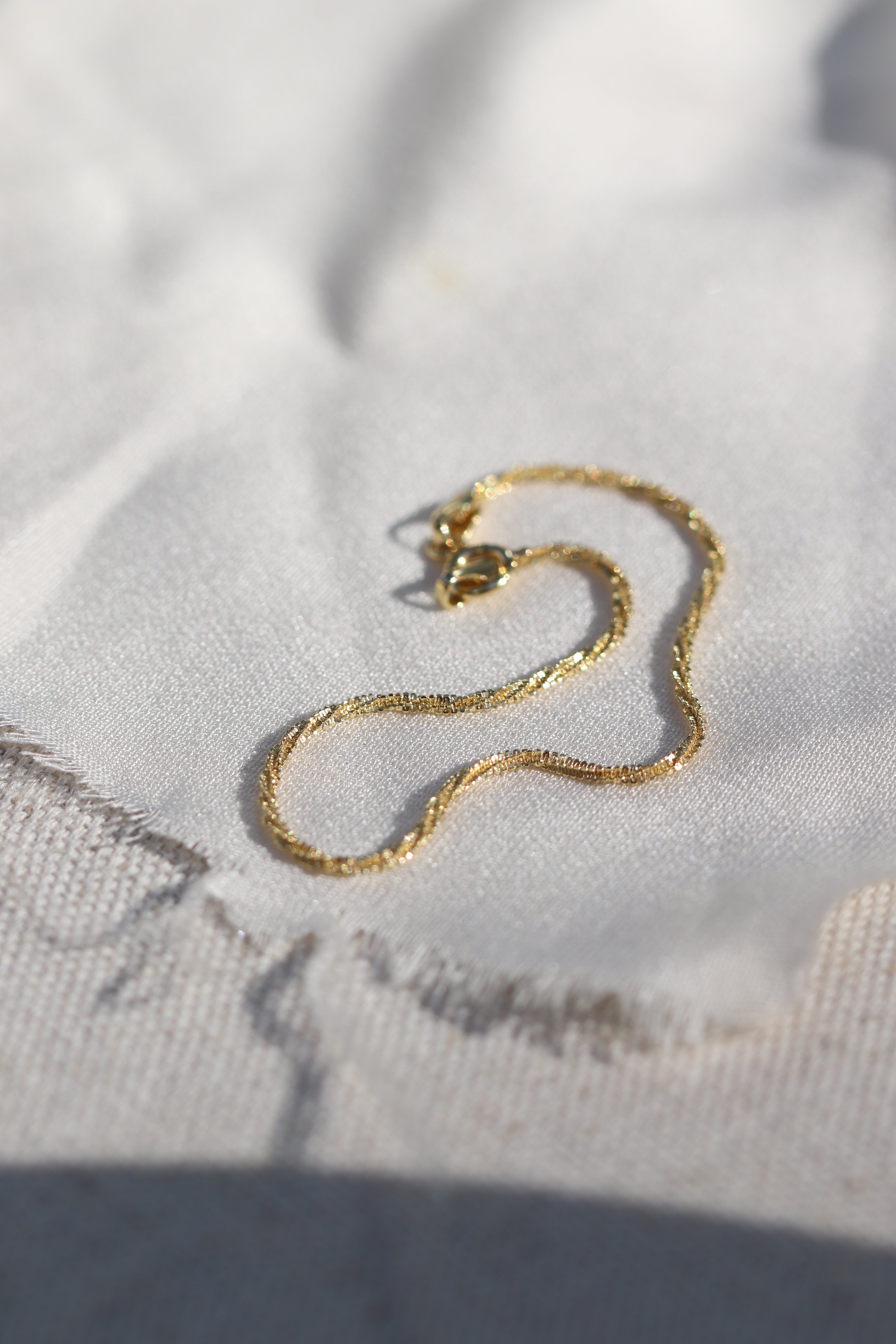 Garland chain 14k gold