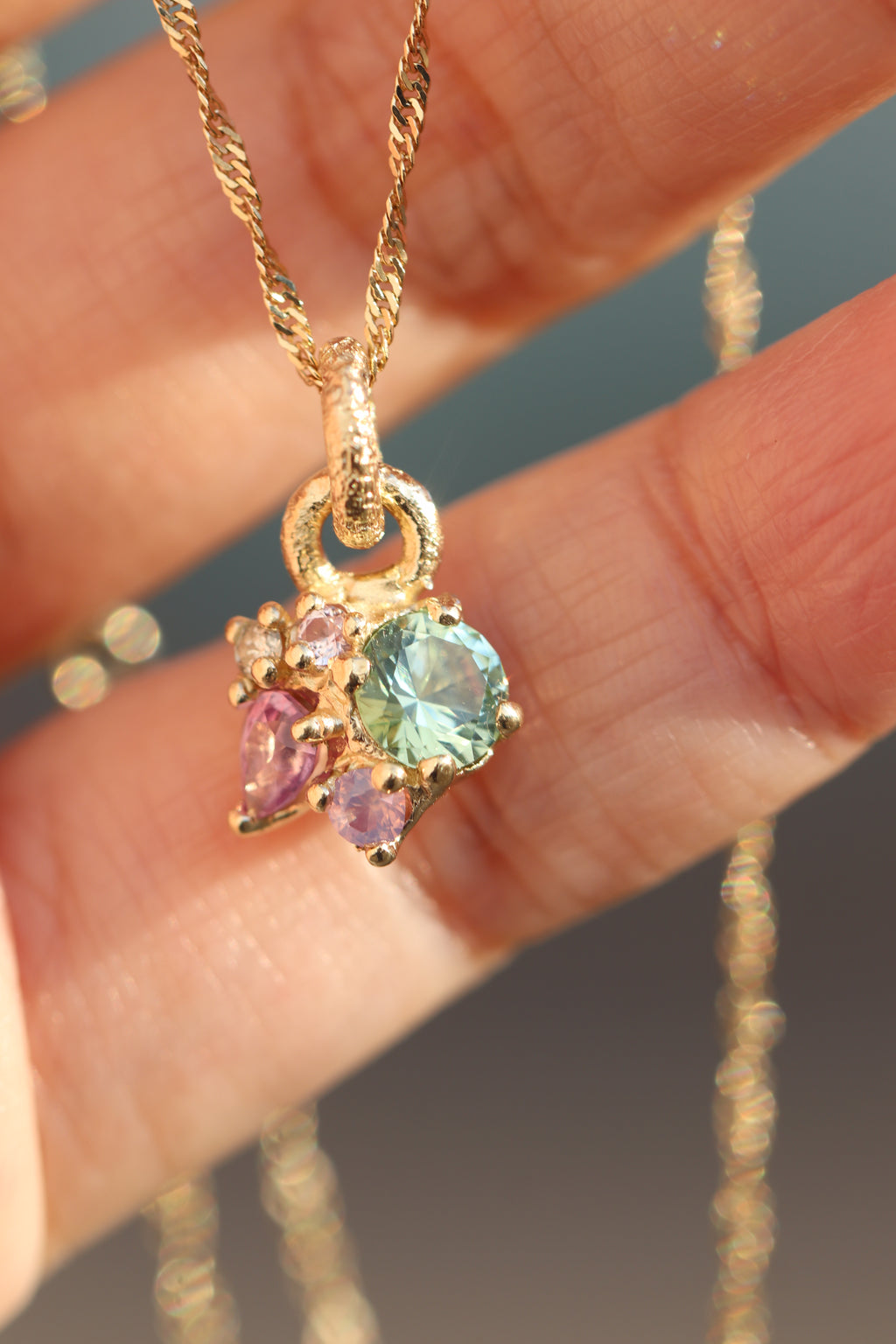 Tourmaline & Sapphire Necklace