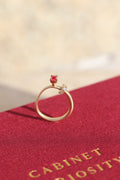 Diamond Glide Spinel Ring (Tall)