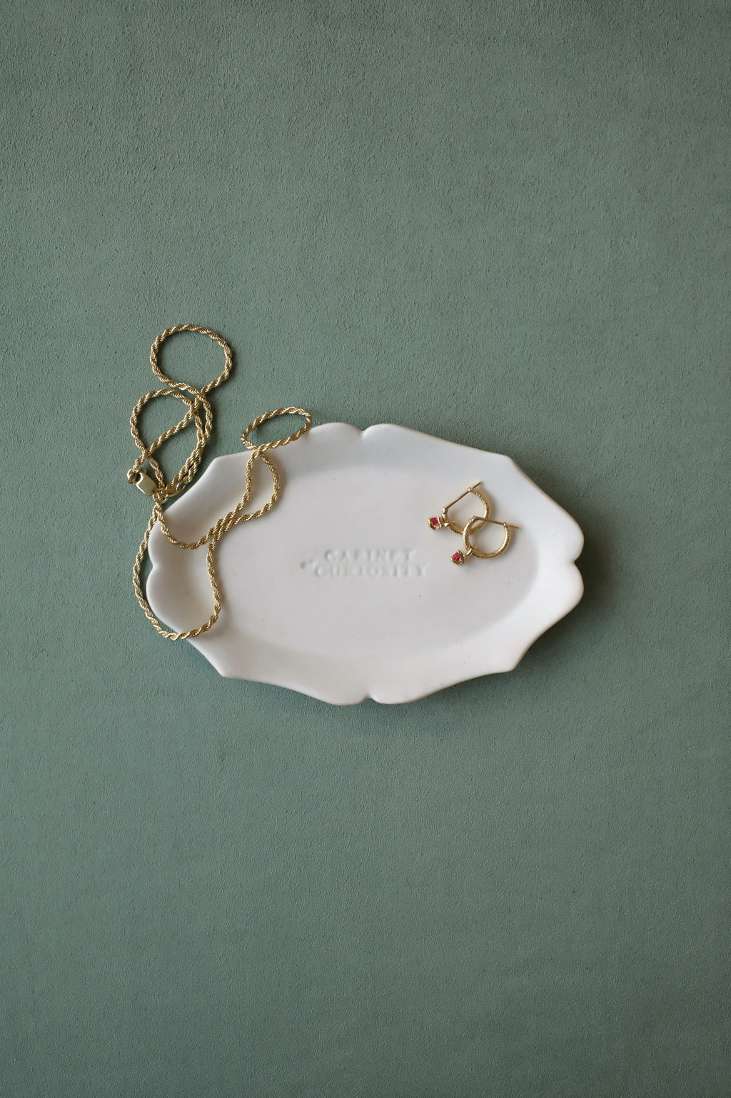 Porcelain Vanity Tray  Cabinet of Curiosity x  Round & Round Ceramic Studio