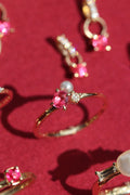 Spinel with mini Natural pearl (GIA)