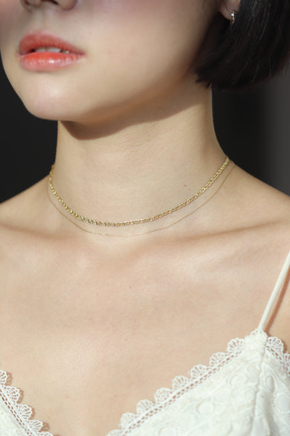 Sun Ray Chain 14k gold