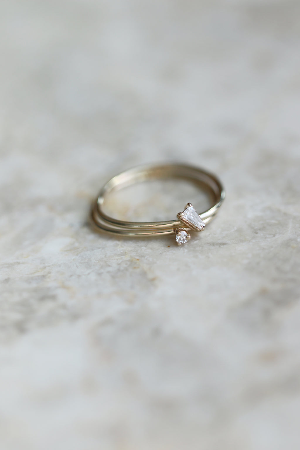 Tiny Diamond Baguette Set