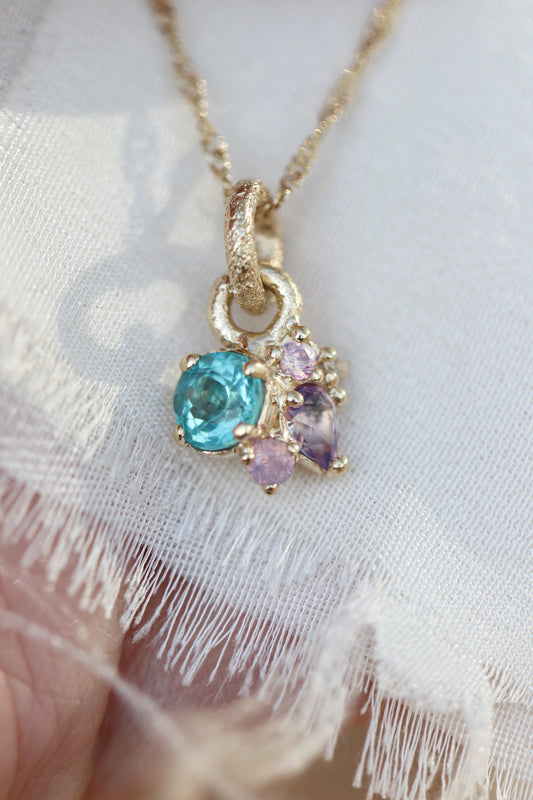 Apatite & Sapphire Necklace