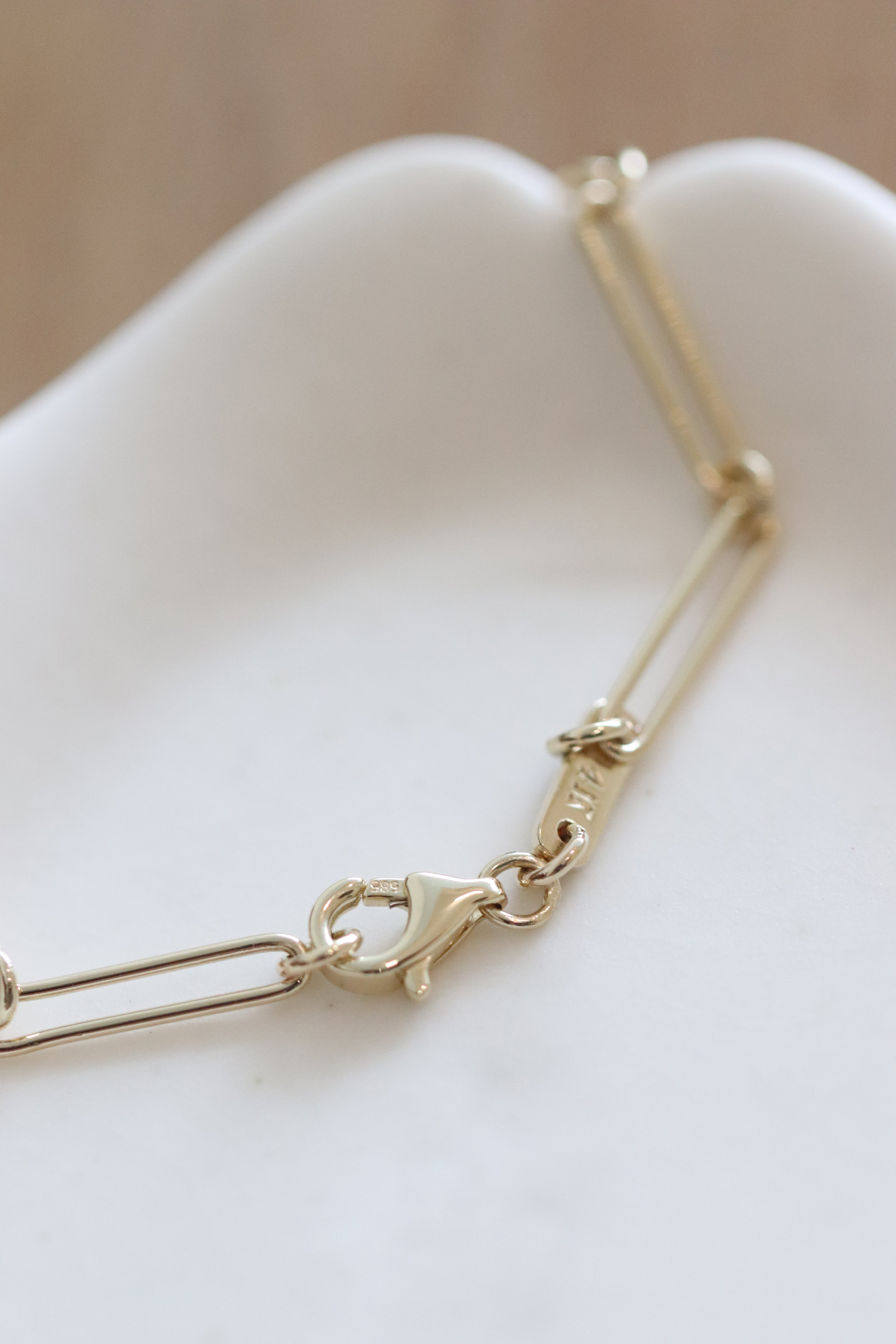 Baguette link chain ( Handmade )