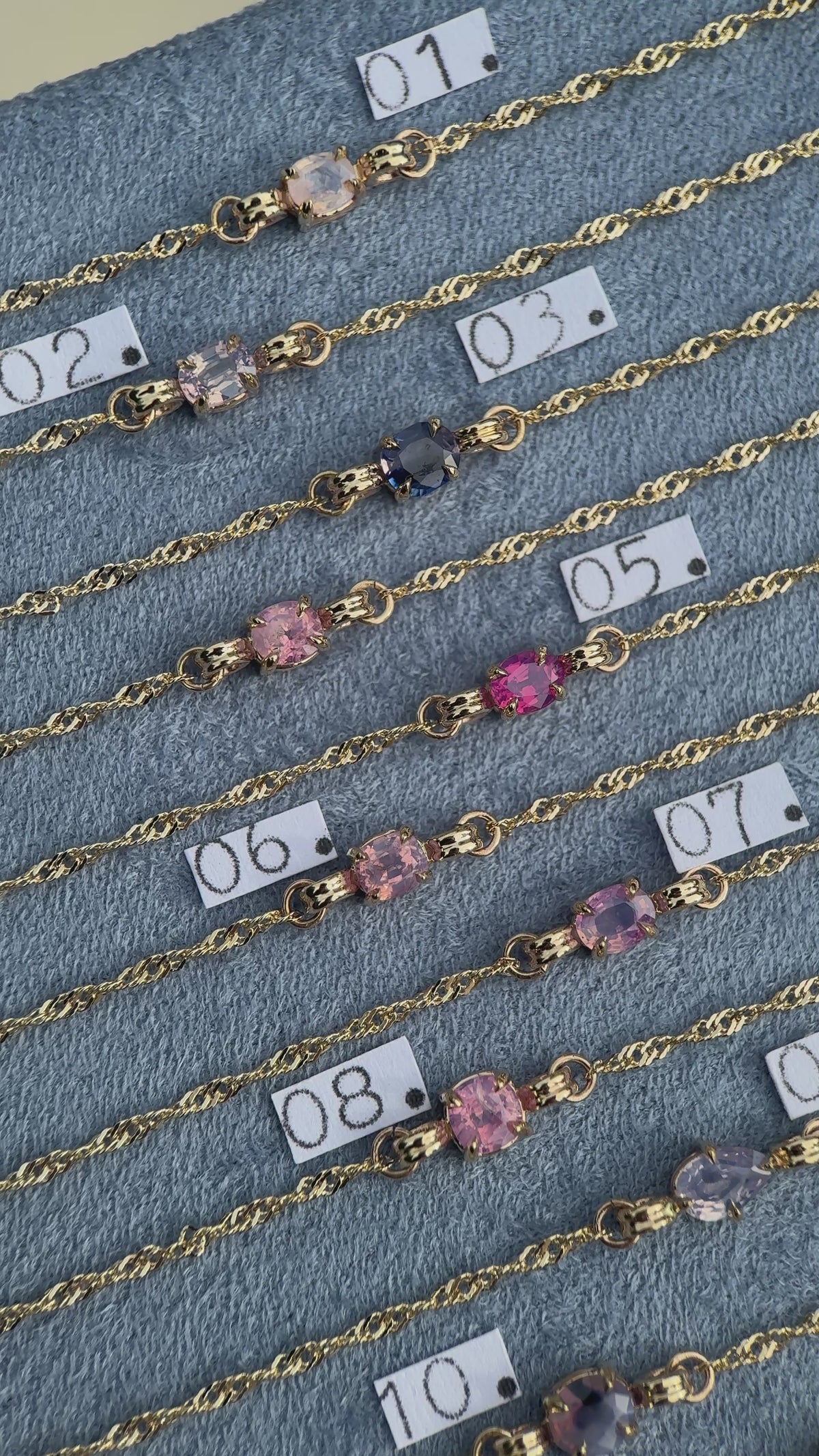 14k Yellow Gold Dreamy Sapphire III Bracelet 25.