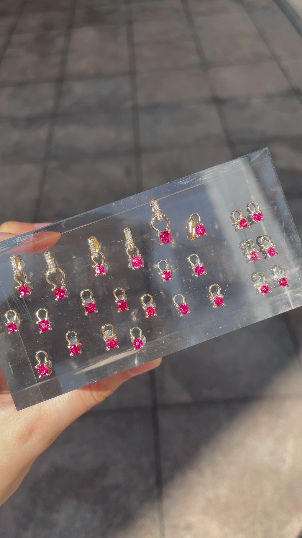 Red/Pink(Jedi) Spinel charms