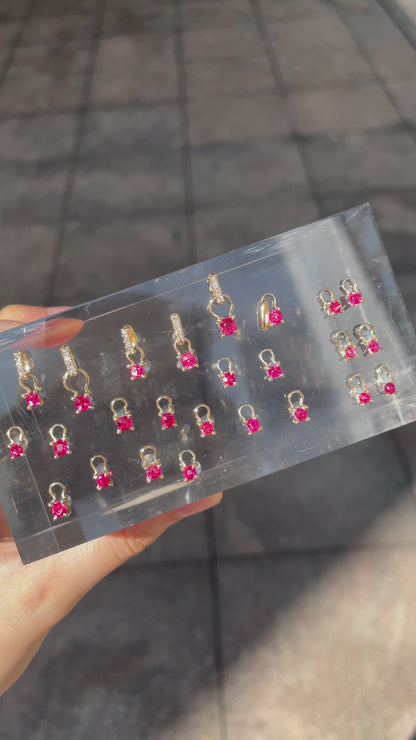 Red/Pink(Jedi) Spinel charms