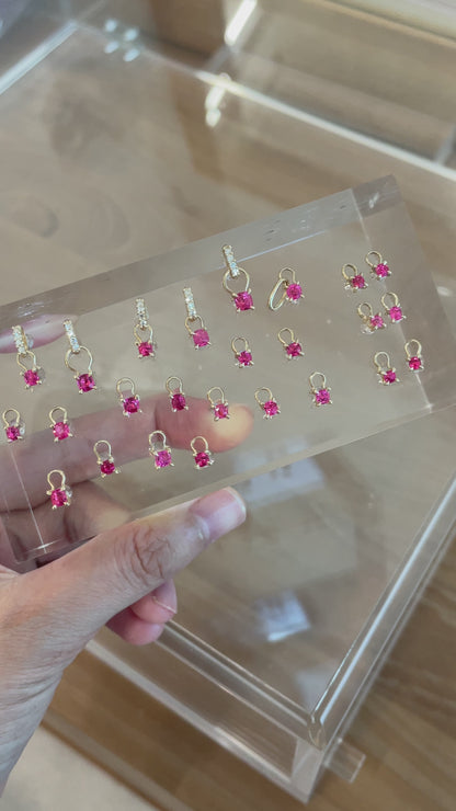 Red/Pink(Jedi) Spinel charms