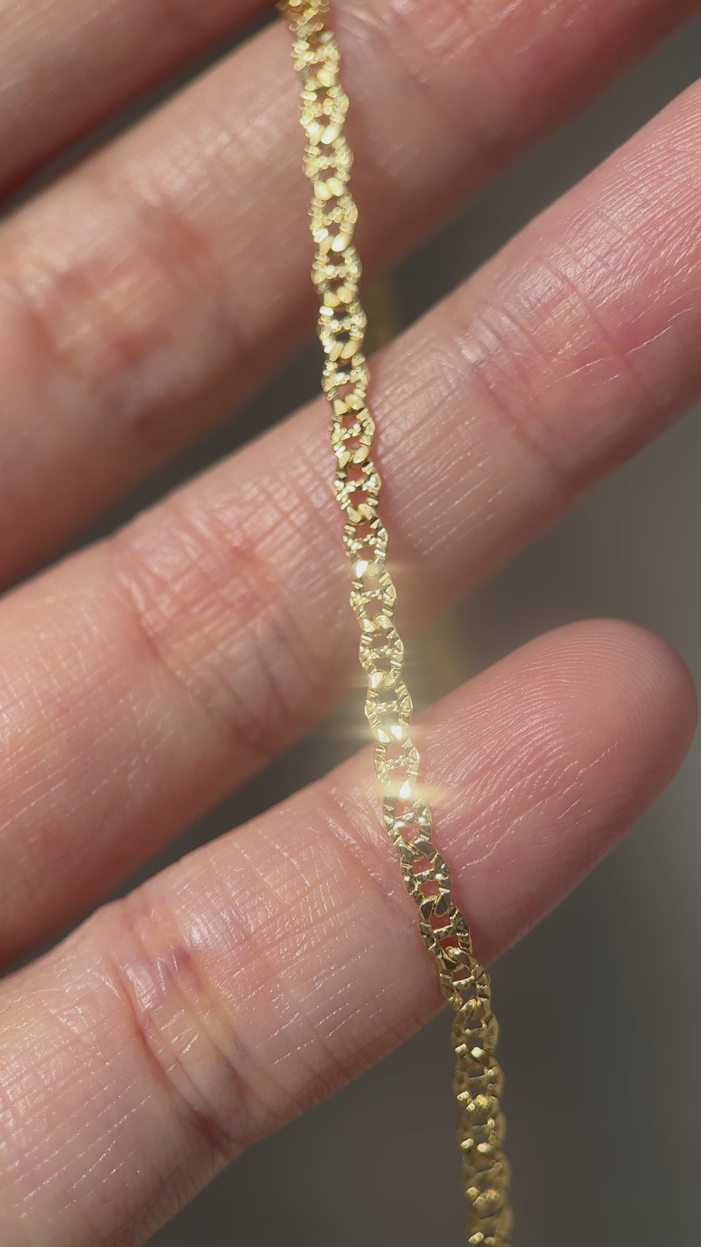 Sun Ray Chain 14k gold