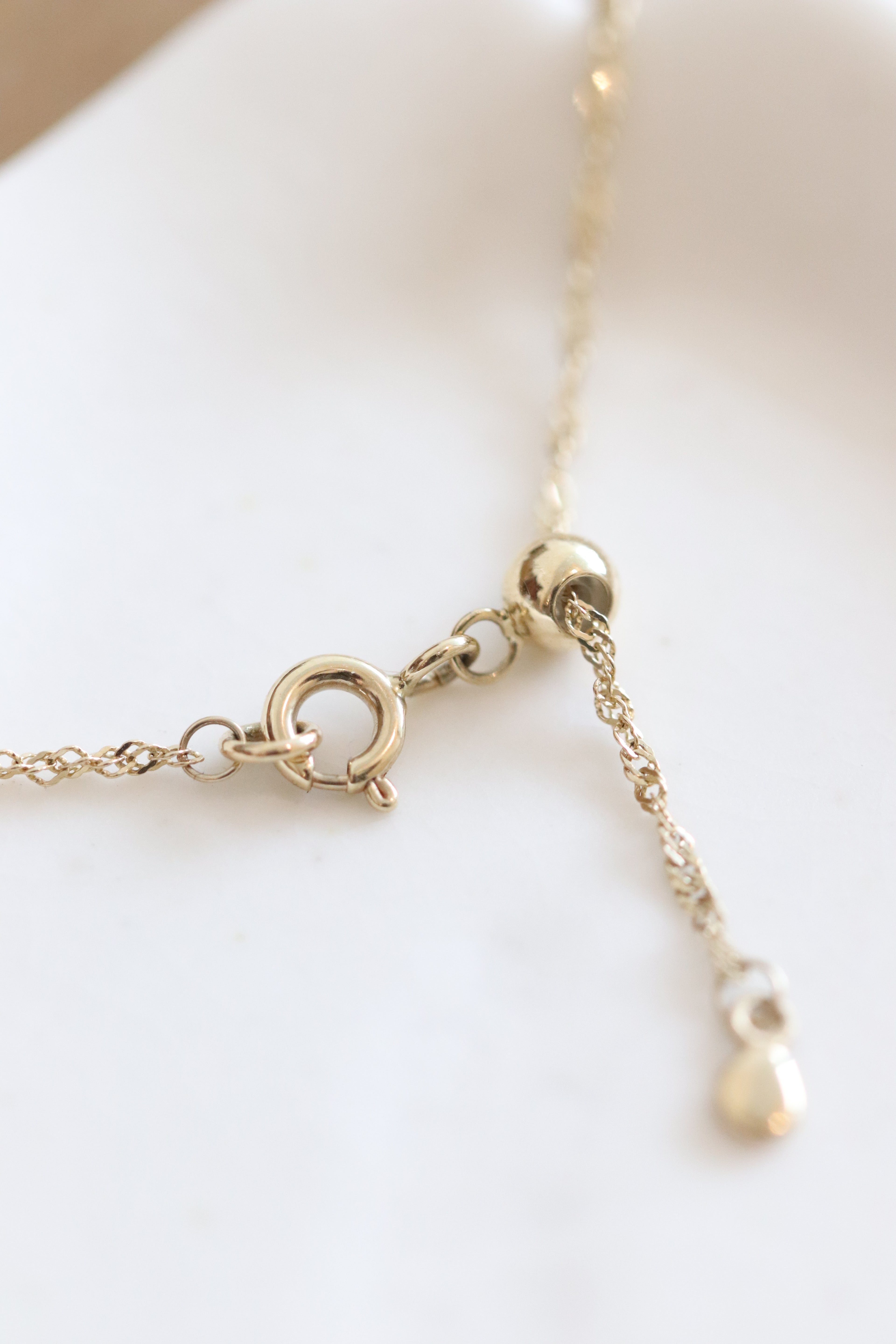 Ripple chain 14k gold