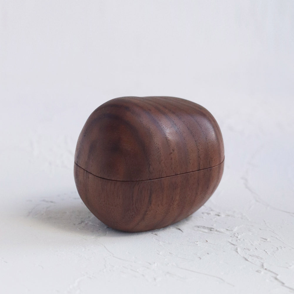 Handcrafted Solid Wooden Ring Box WB-04 ( Walnut Wood )