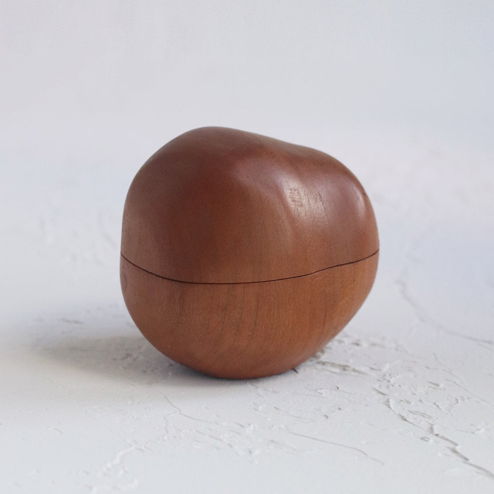 Handcrafted Solid Wooden Ring Box WB-06 ( Cherry Wood )