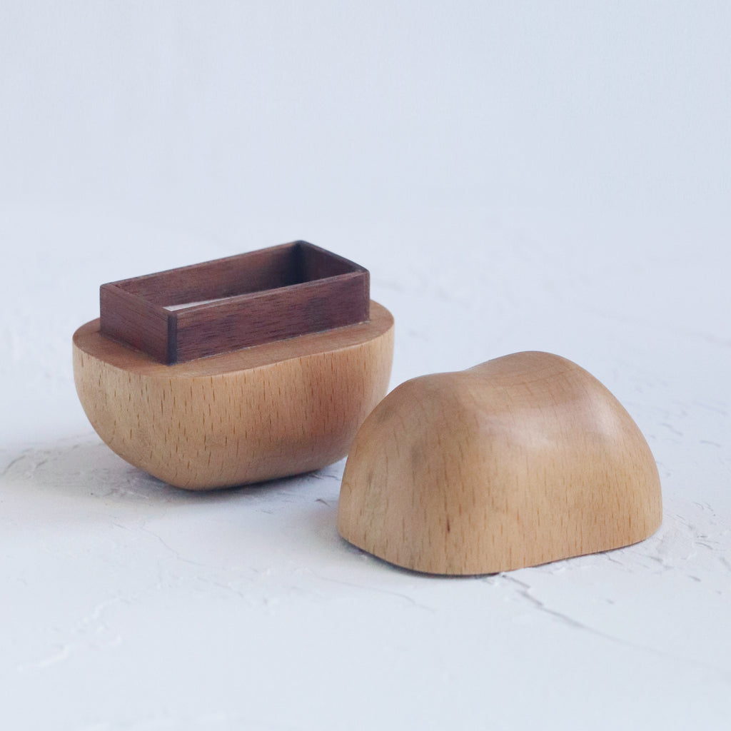 Handcrafted Solid Wooden Ring Box WB-07 ( Oak Wood ) Cabinet of curiosity