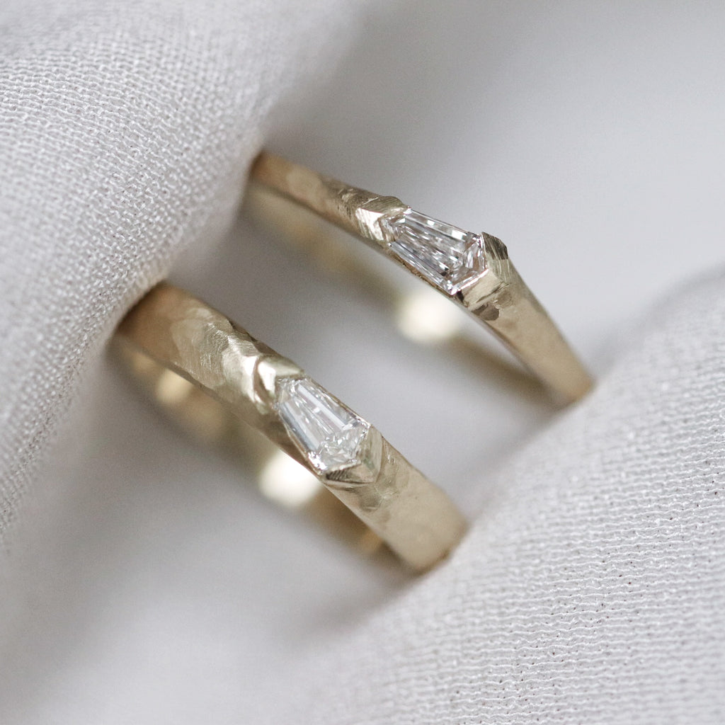 Wedding Bands - pair diamond