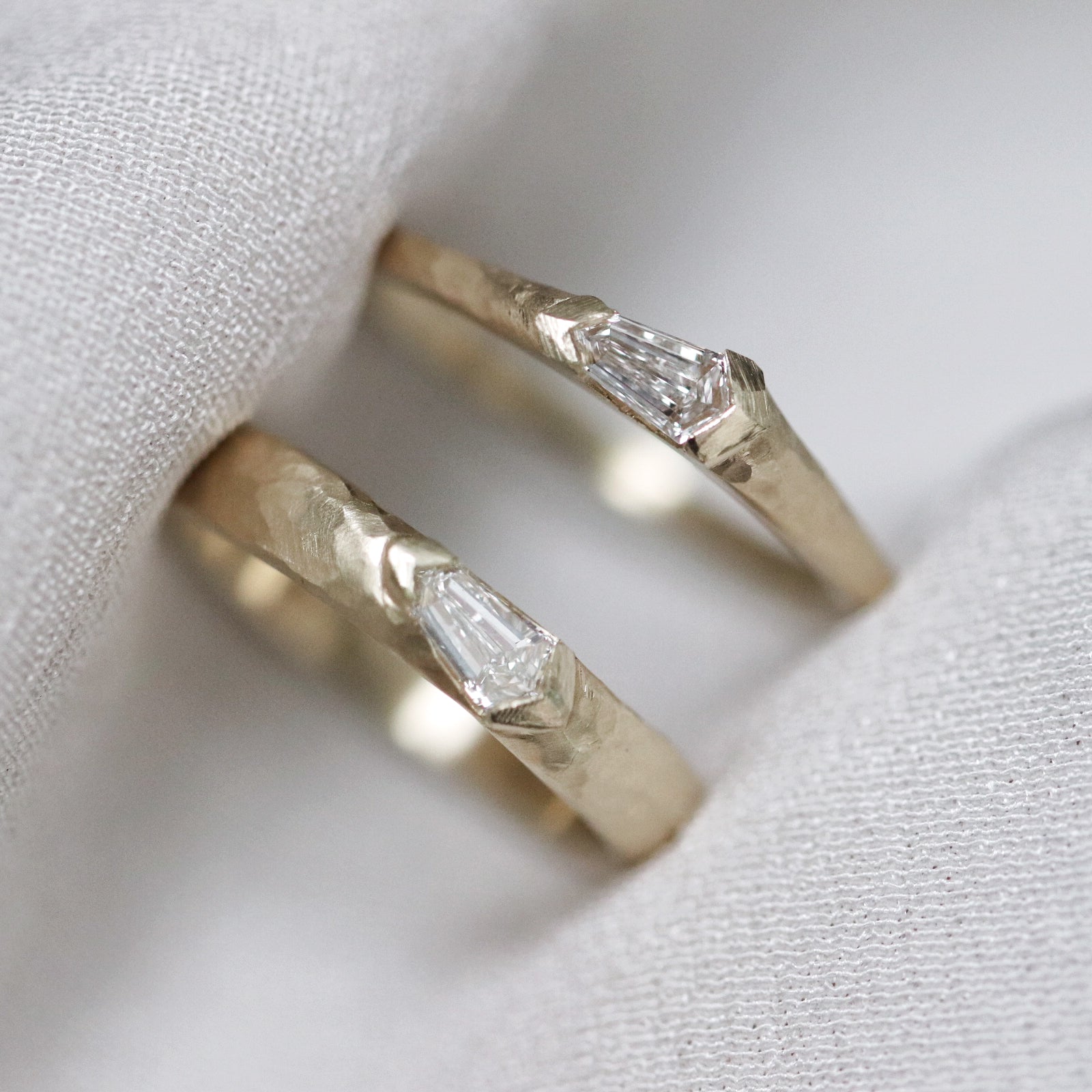 Wedding Bands - pair diamond