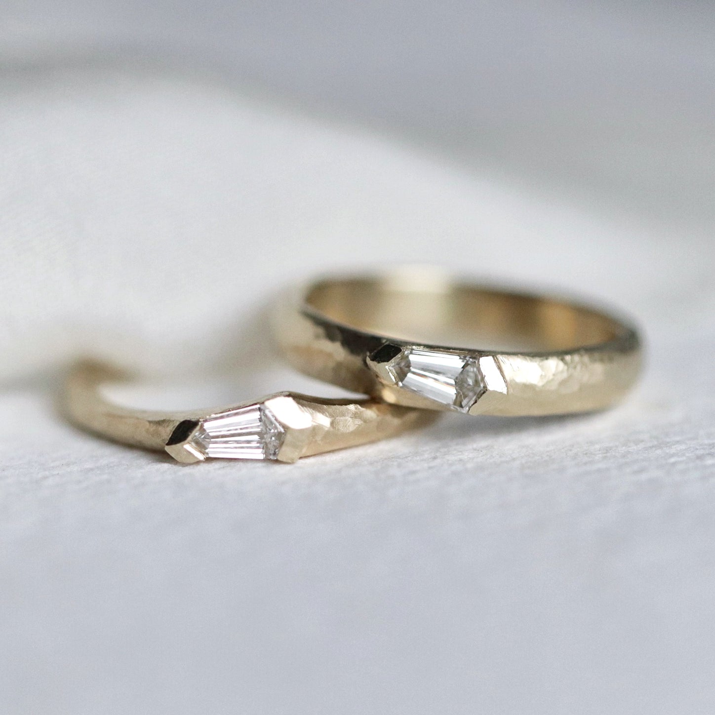 Wedding Bands - pair diamond